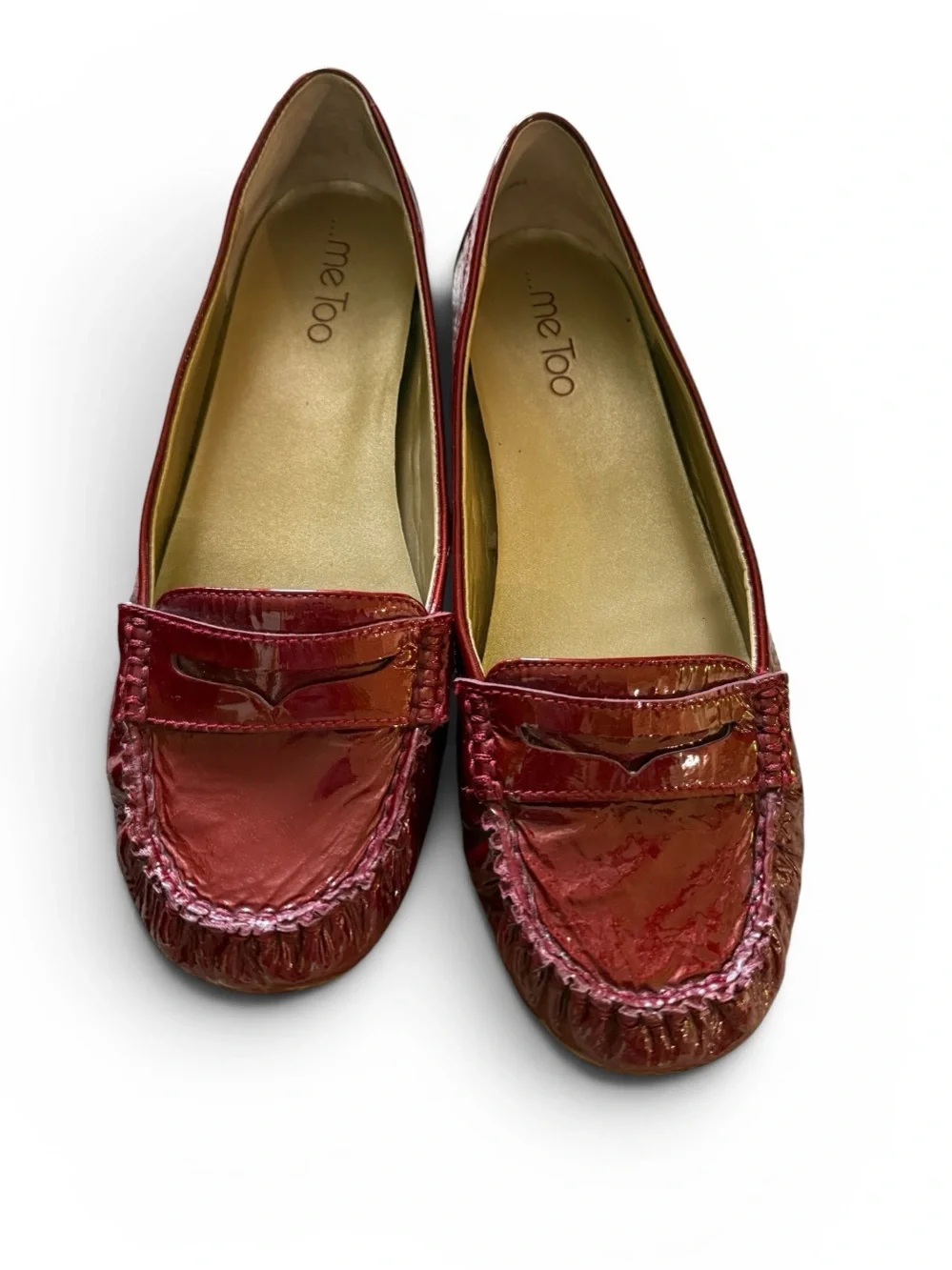 me too Red Patent Leather Women's Loafers